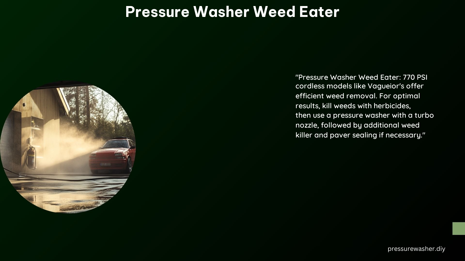 Pressure Washer Weed Eater