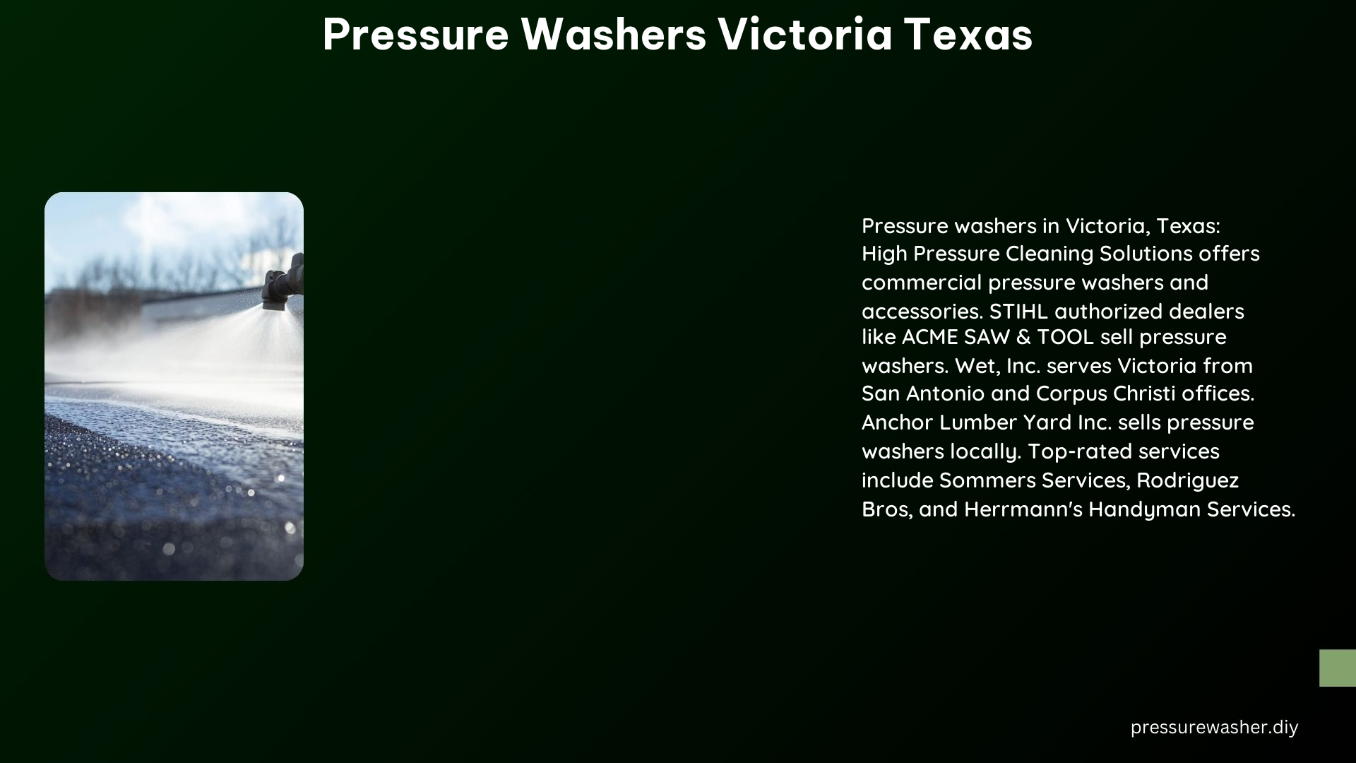 Pressure Washers Victoria