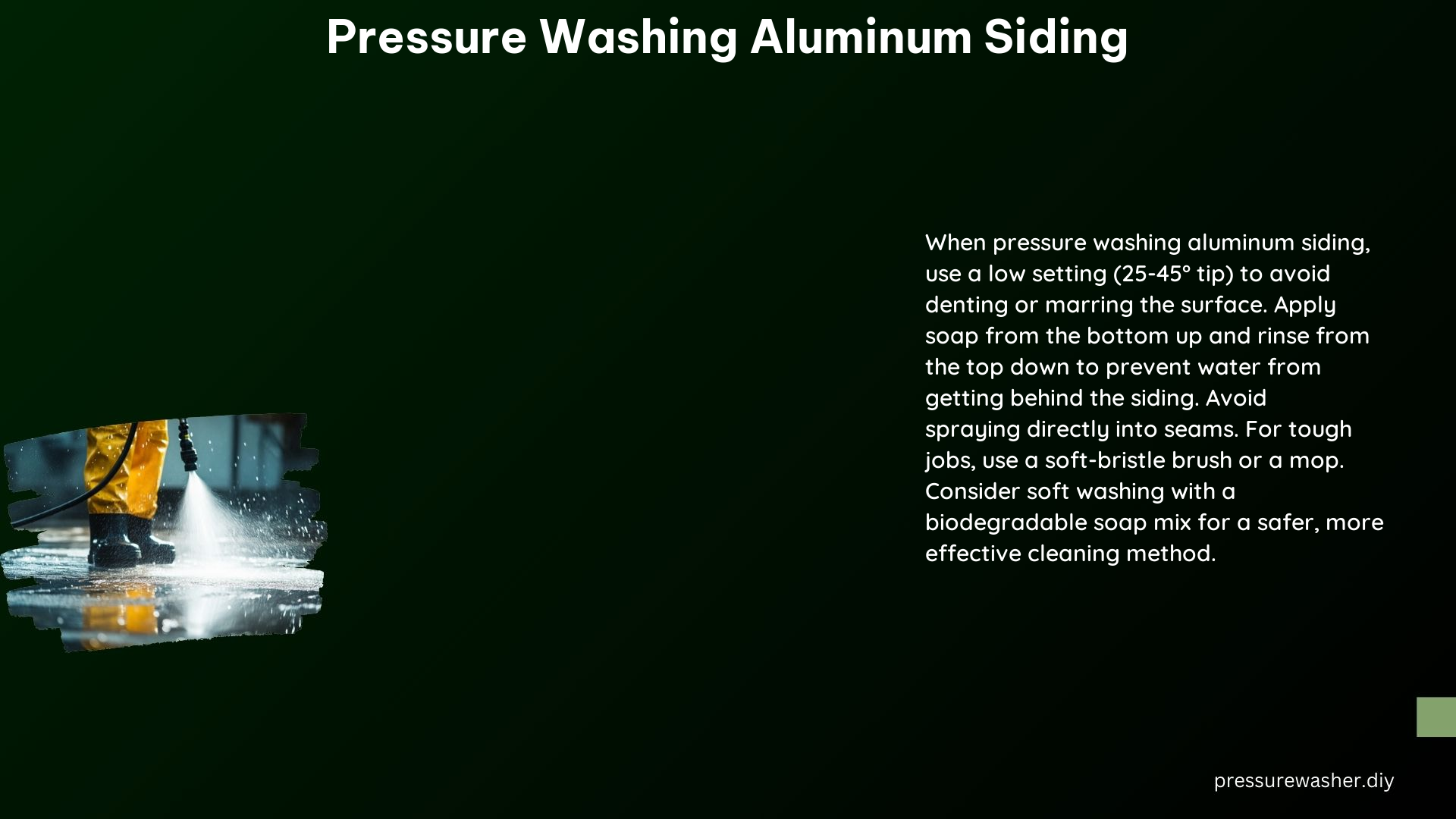 Pressure Washing Aluminum Siding