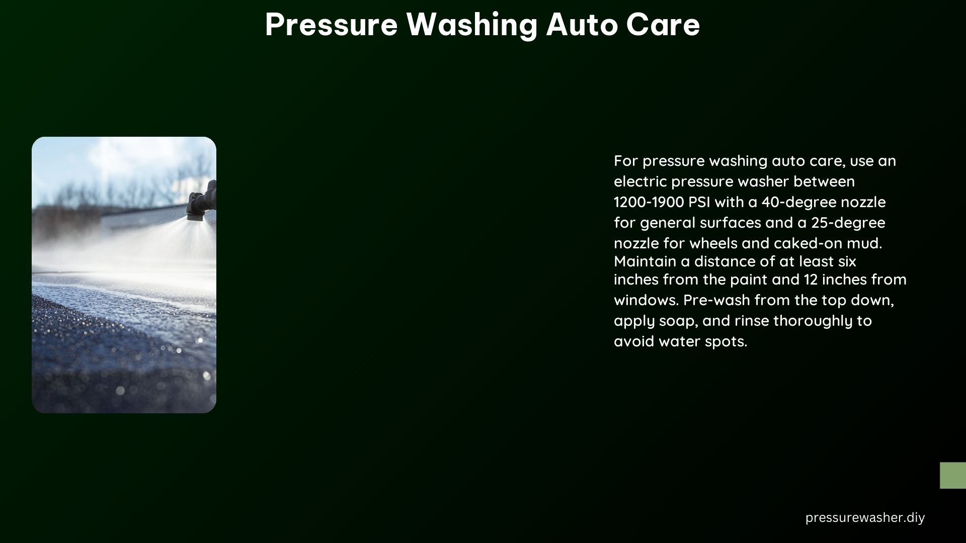Pressure Washing Auto Care