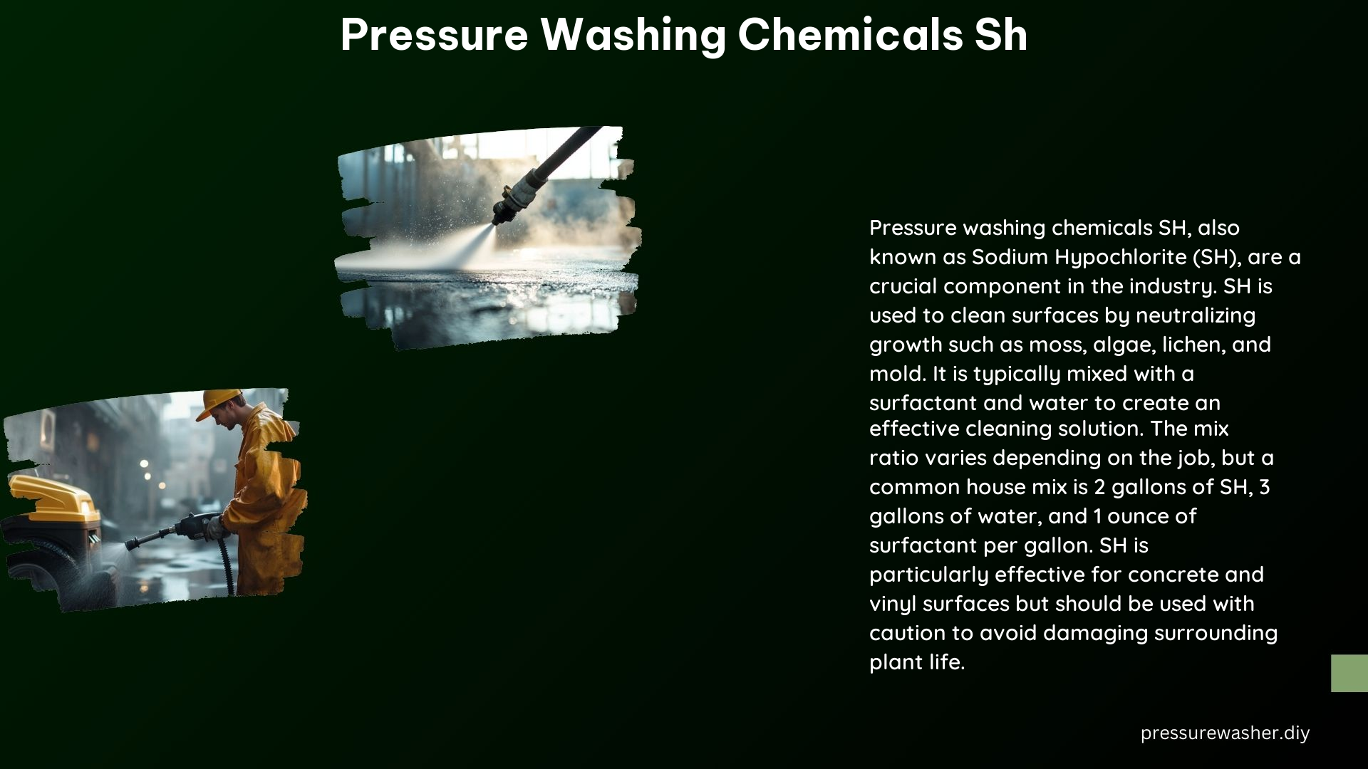 Pressure Washing Chemicals SH