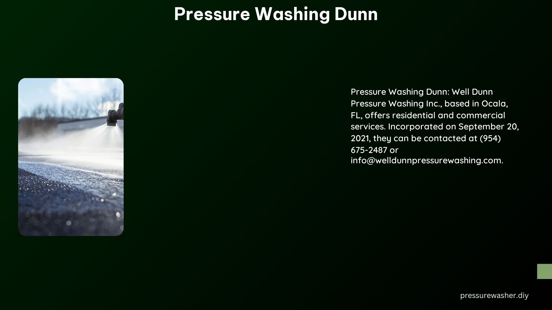 Pressure Washing Dunn