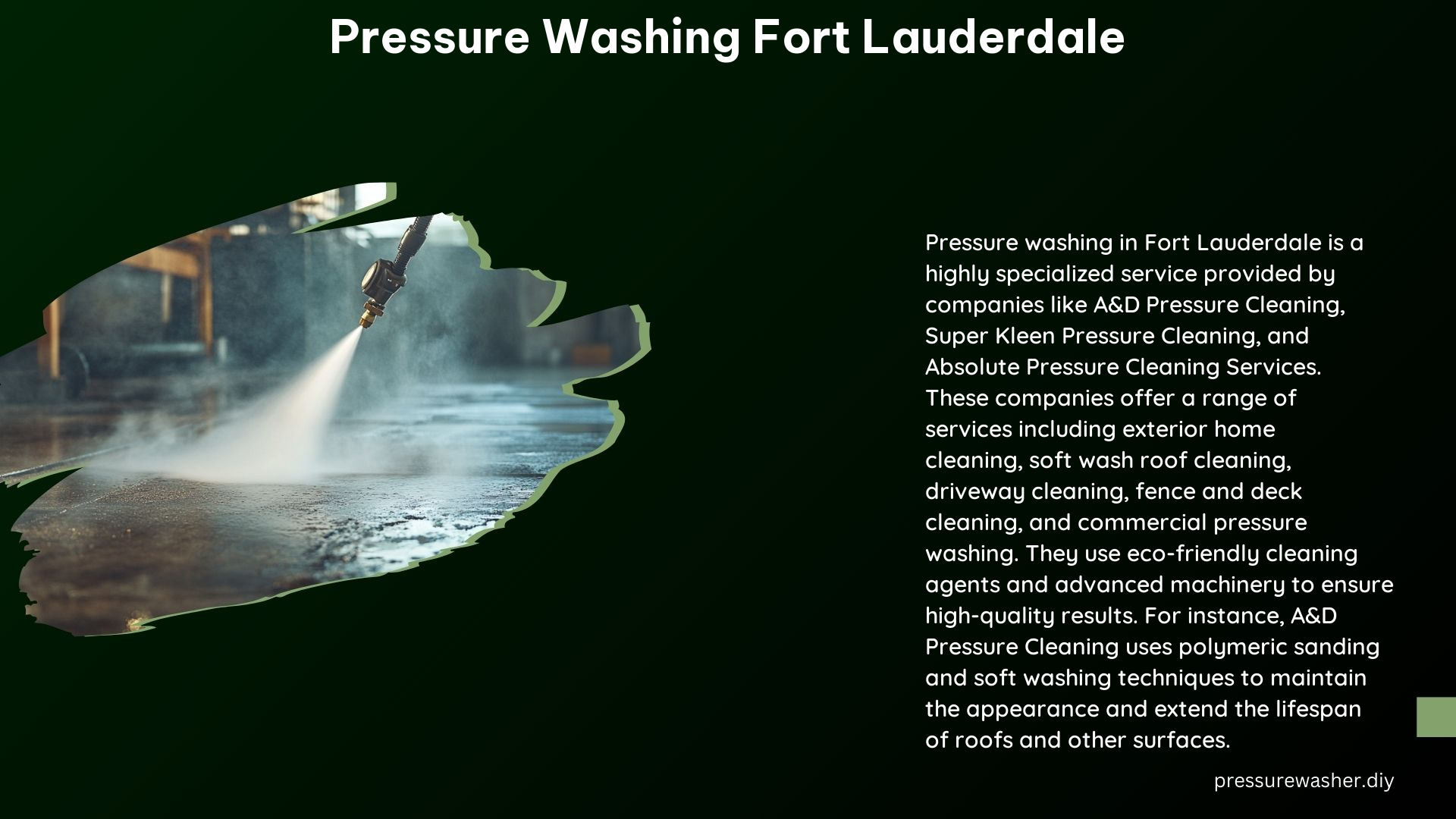 Pressure Washing Fort Lauderdale
