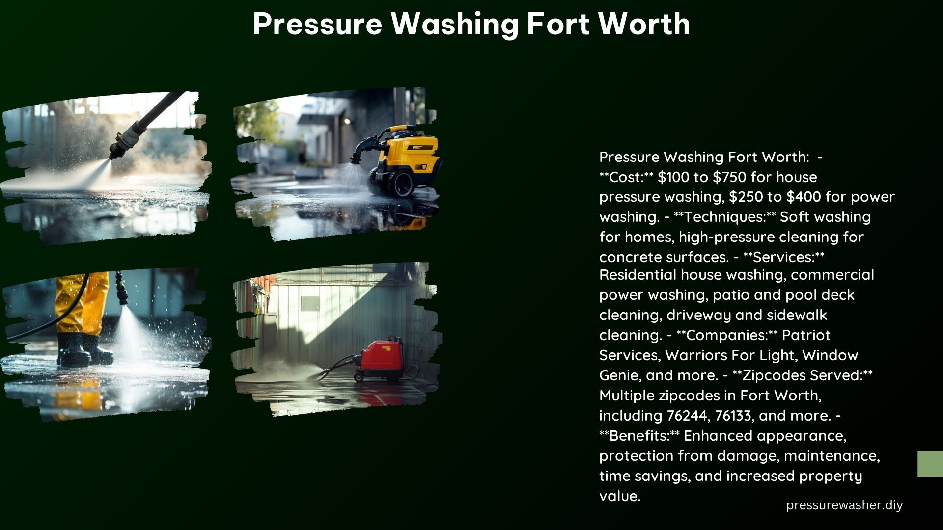 Pressure Washing Fort Worth