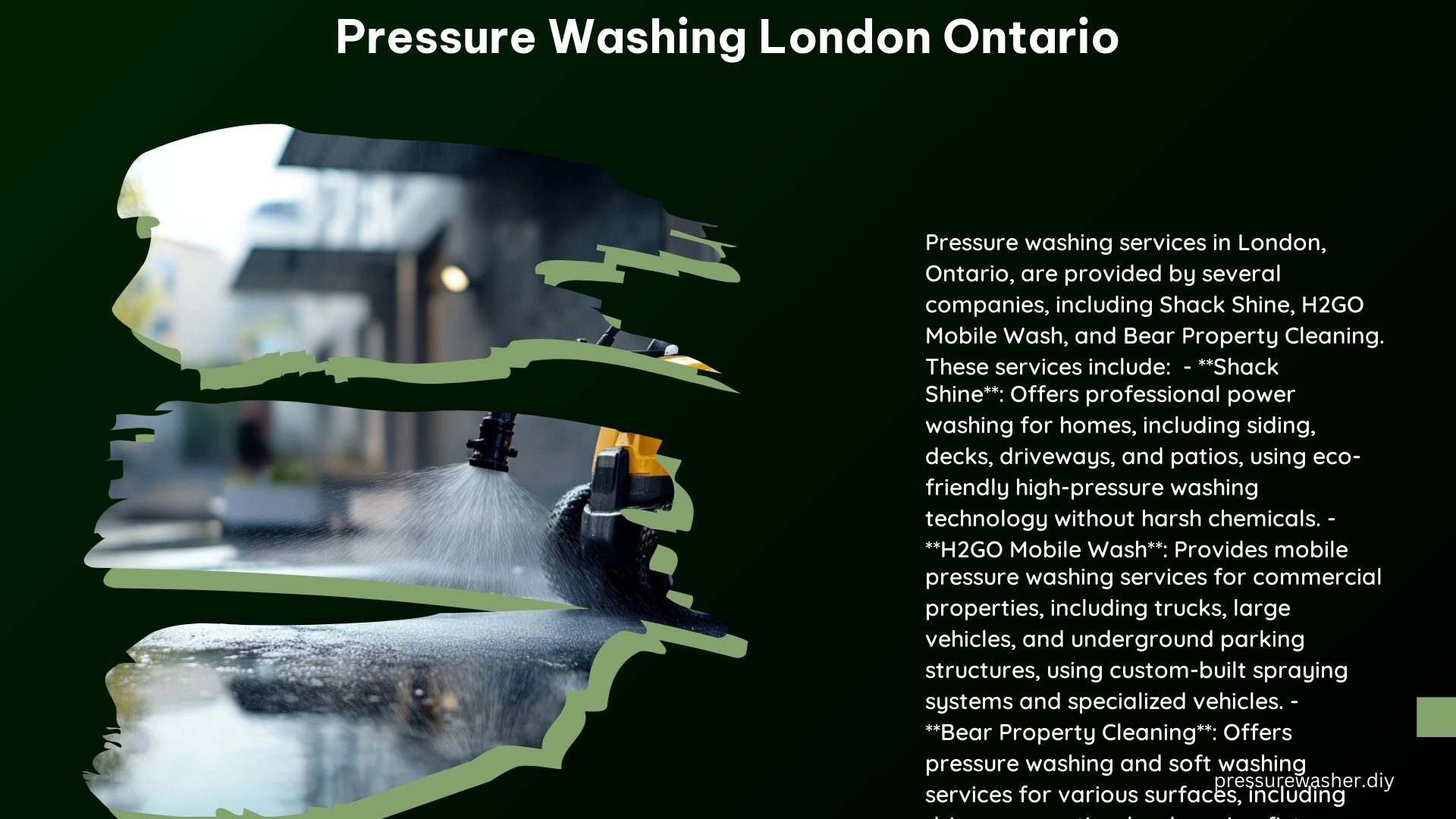 Pressure Washing London Ontario