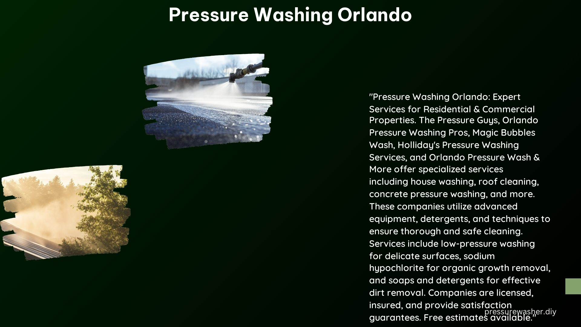 Pressure Washing Orlando