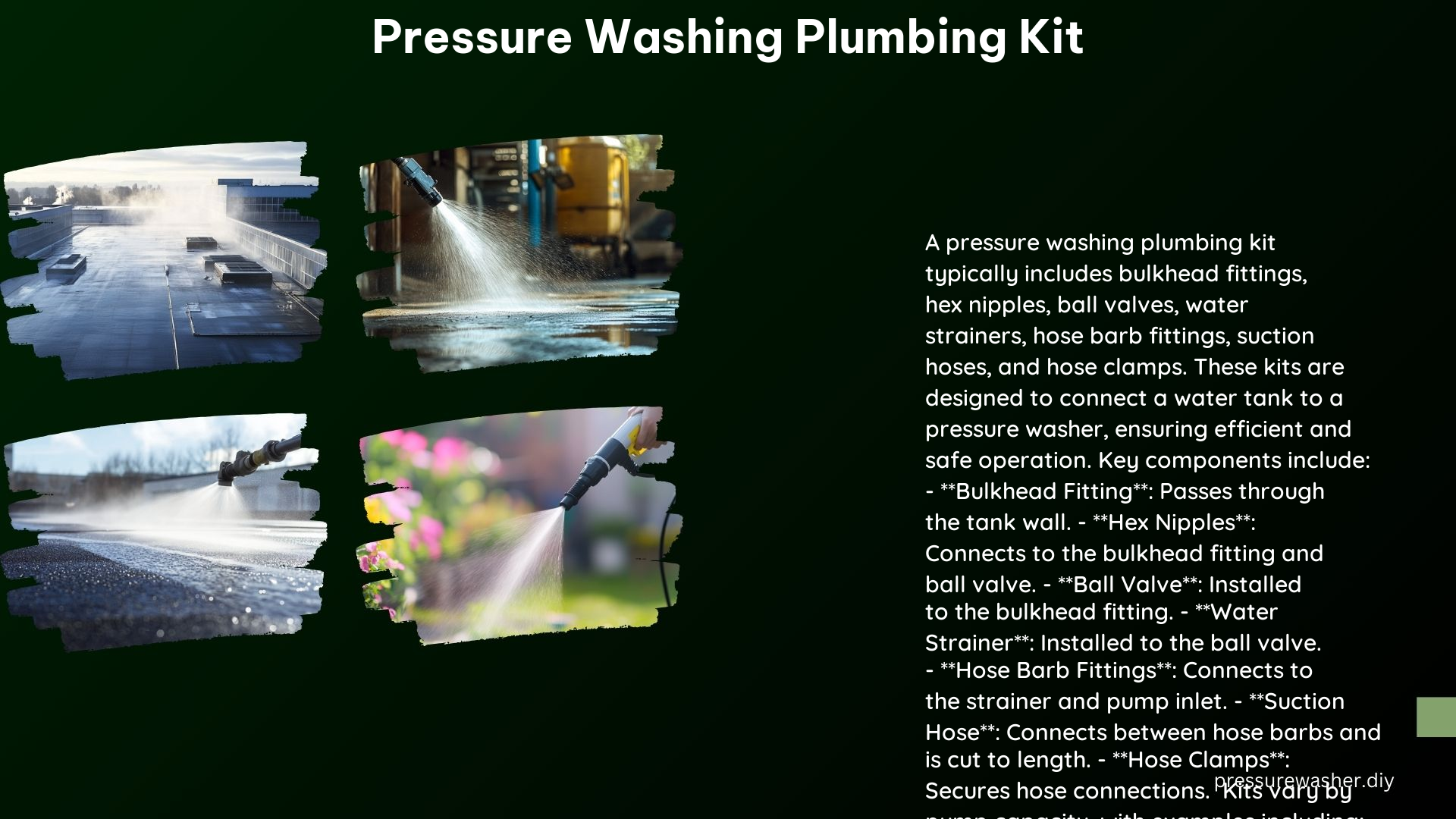 Pressure Washing Plumbing Kit