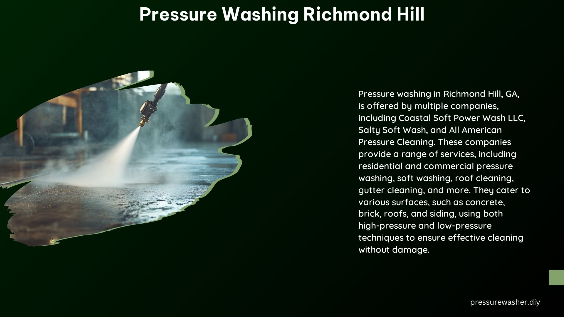 Pressure Washing Richmond Hill