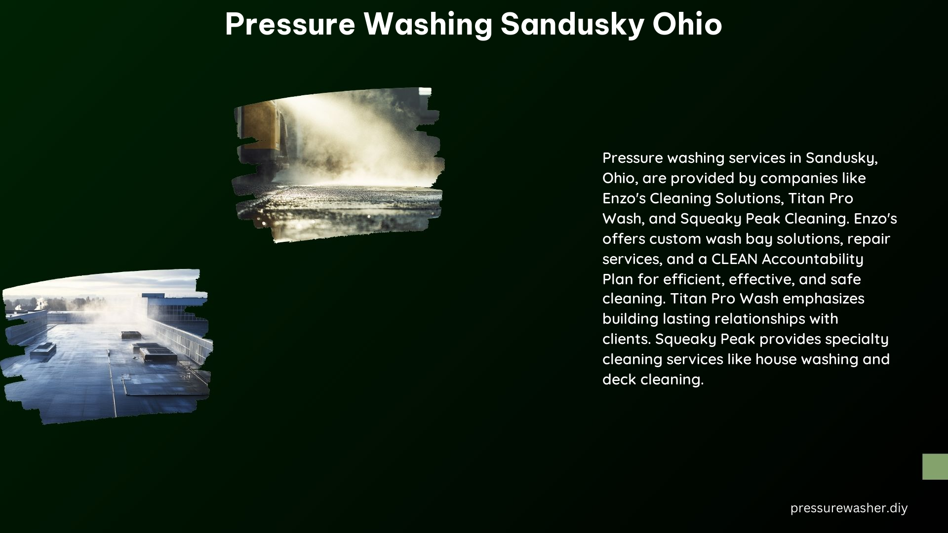 Pressure Washing Sandusky Ohio