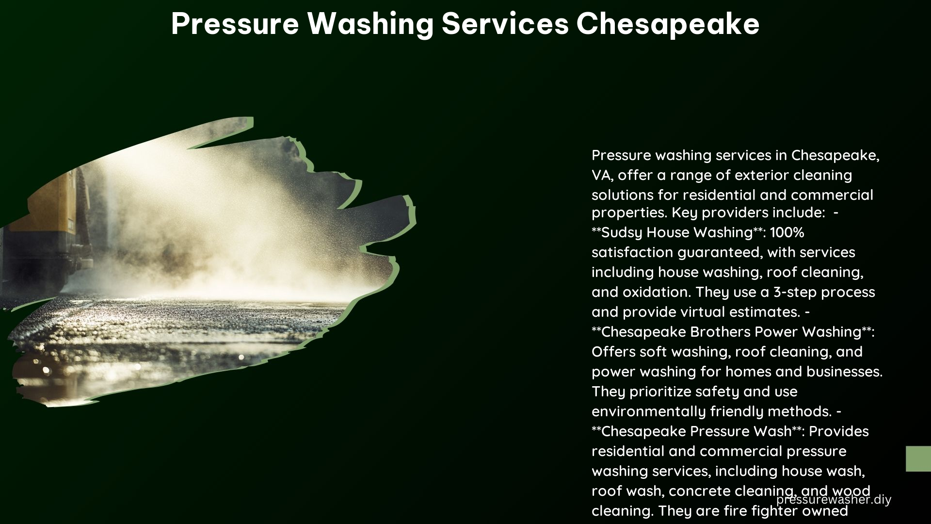 Pressure Washing Services Chesapeake