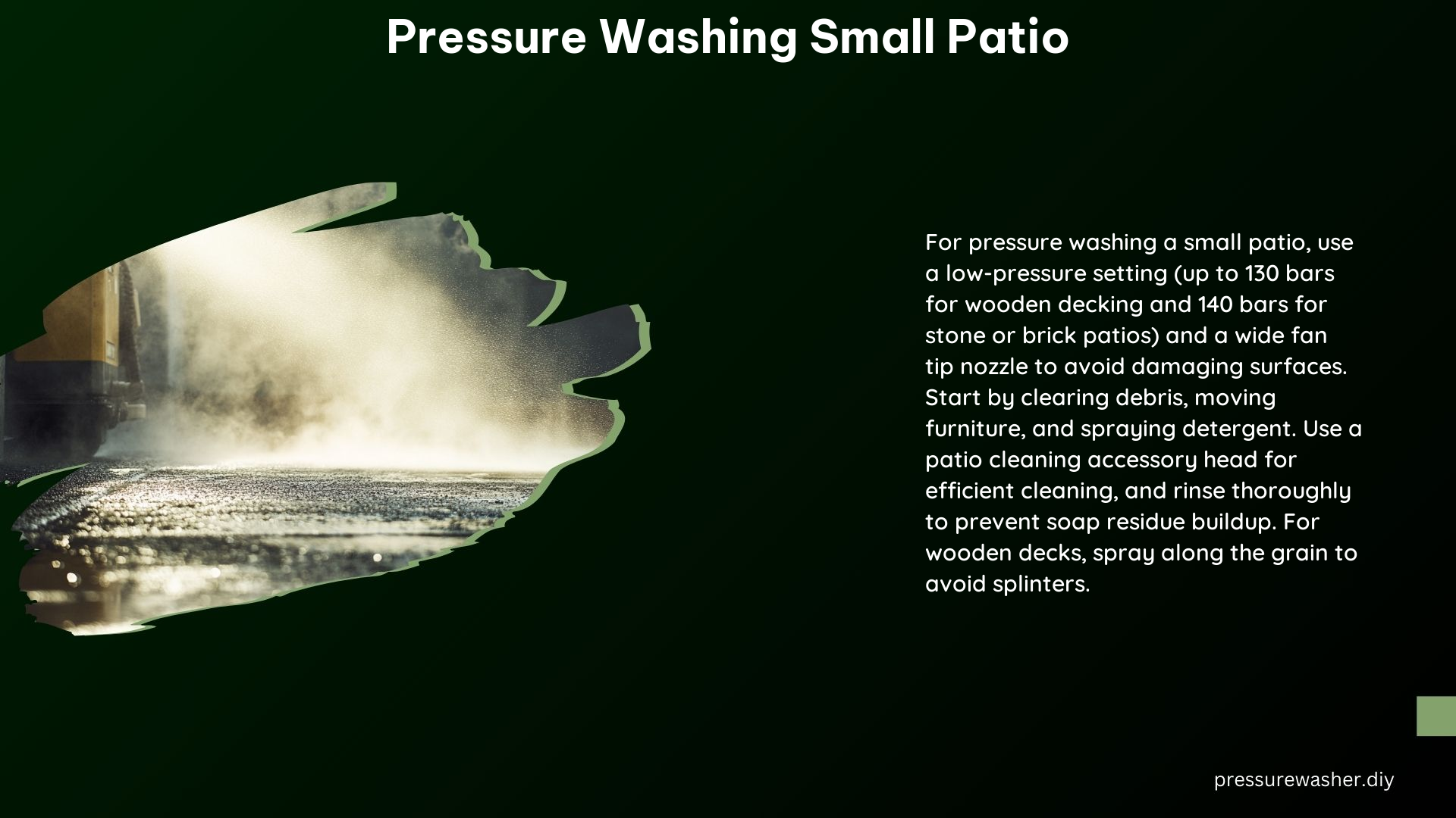 Pressure Washing Small Patio