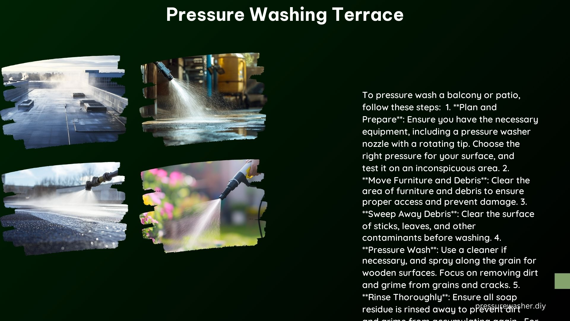 Pressure Washing Terrace