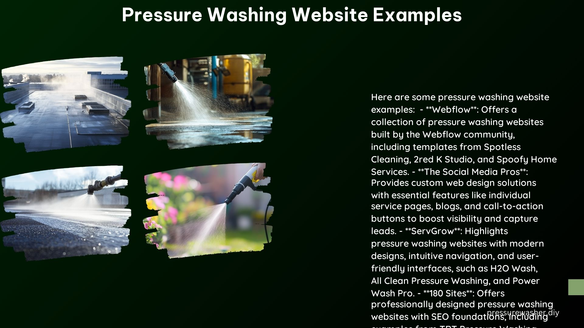 Pressure Washing Website