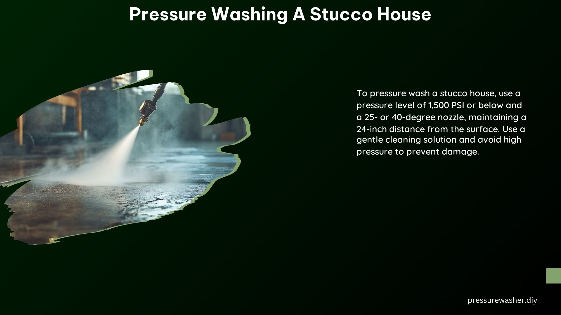 Pressure Washing a Stucco House