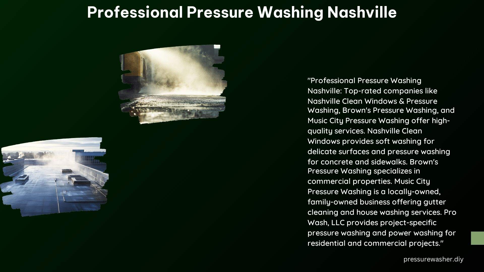 Professional Pressure Washing Nashville