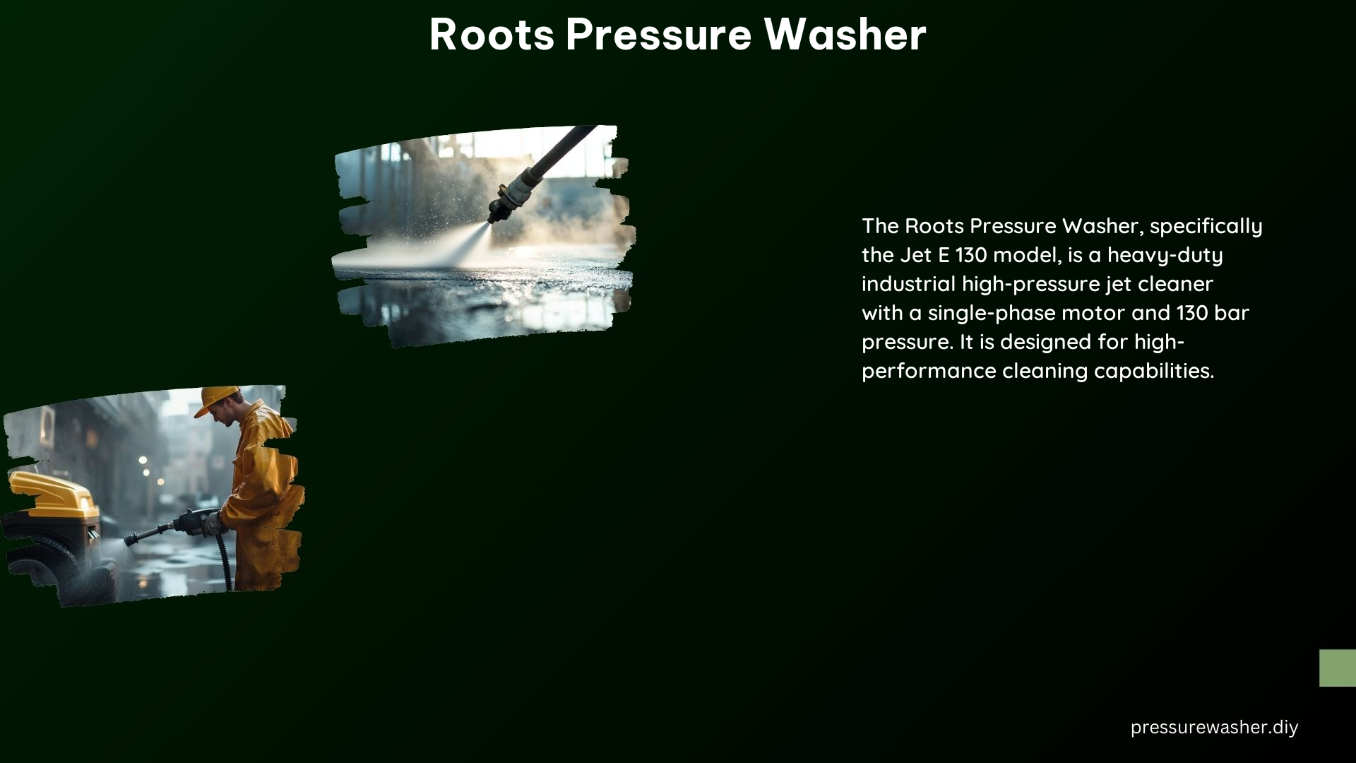 Roots Pressure Washer