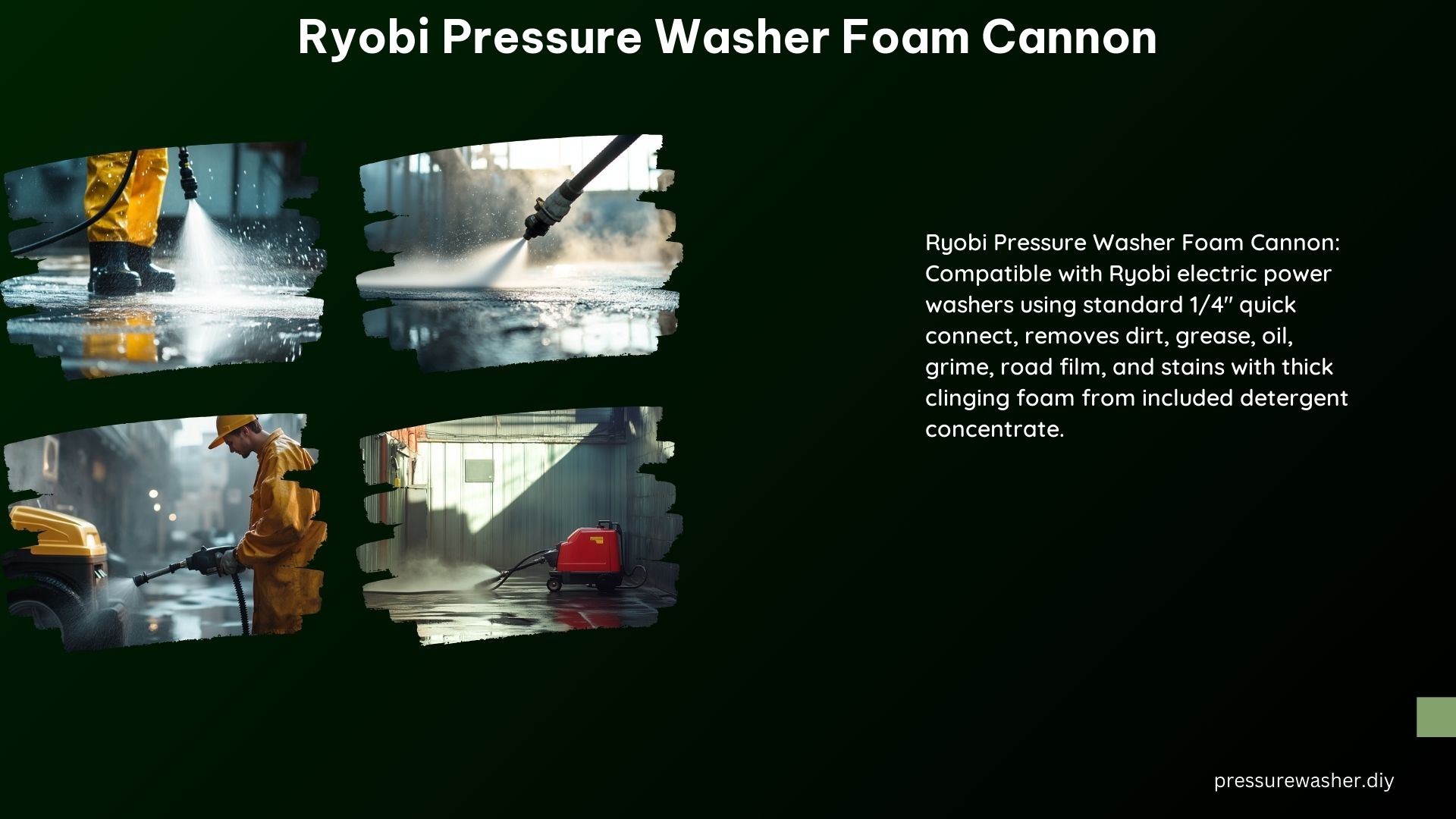 Ryobi Pressure Washer Foam Cannon