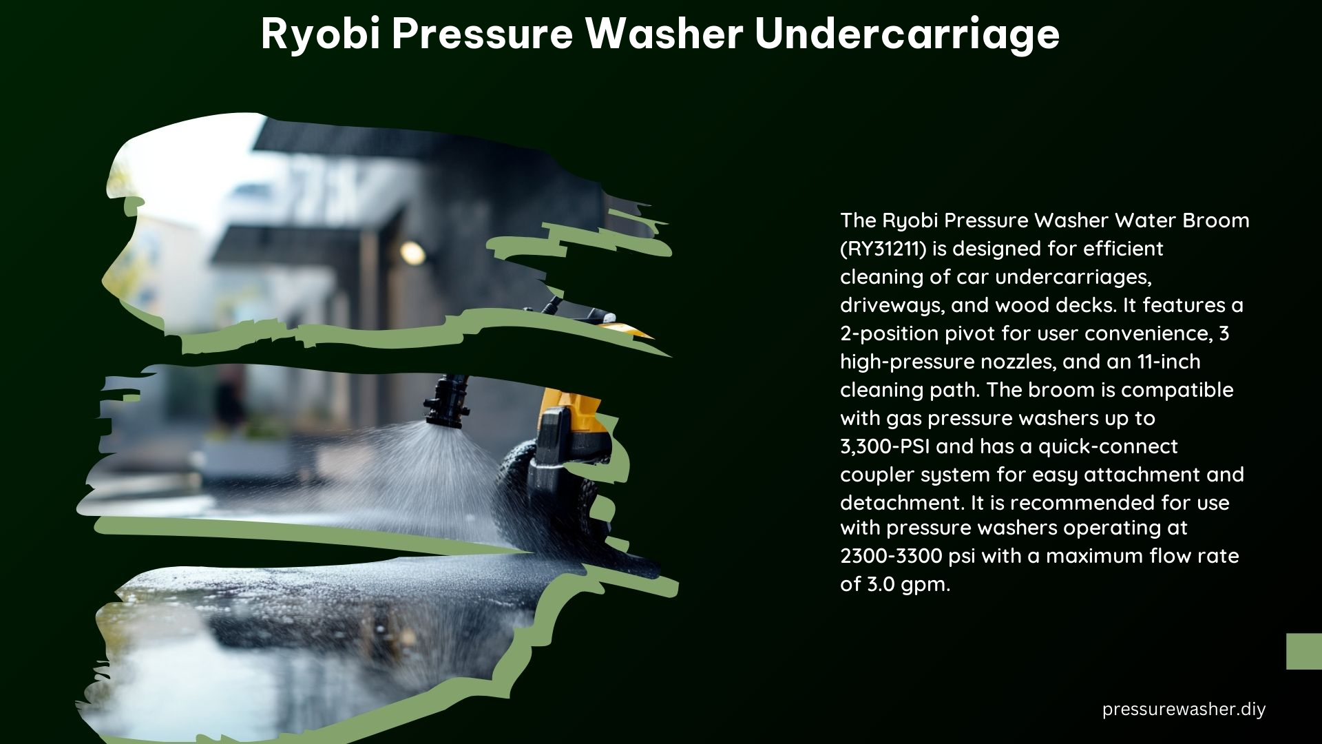 Ryobi Pressure Washer Undercarriage