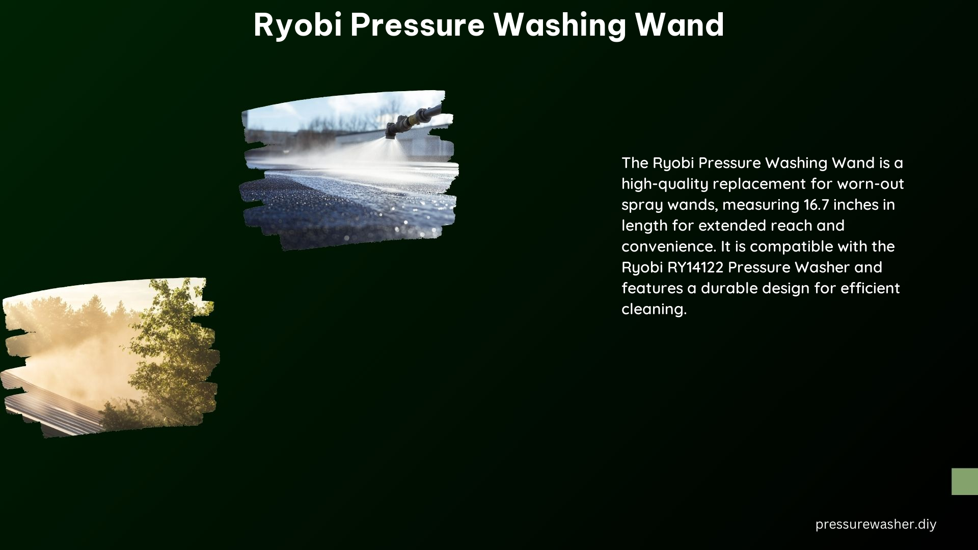 Ryobi Pressure Washing Wand