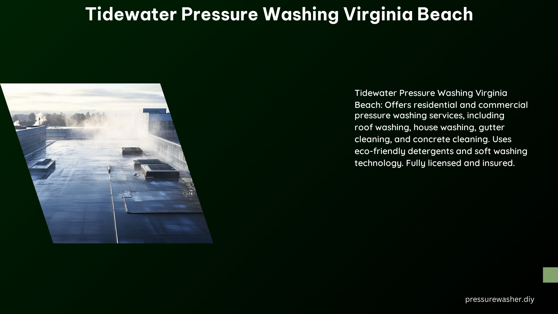 Tidewater Pressure Washing Virginia Beach