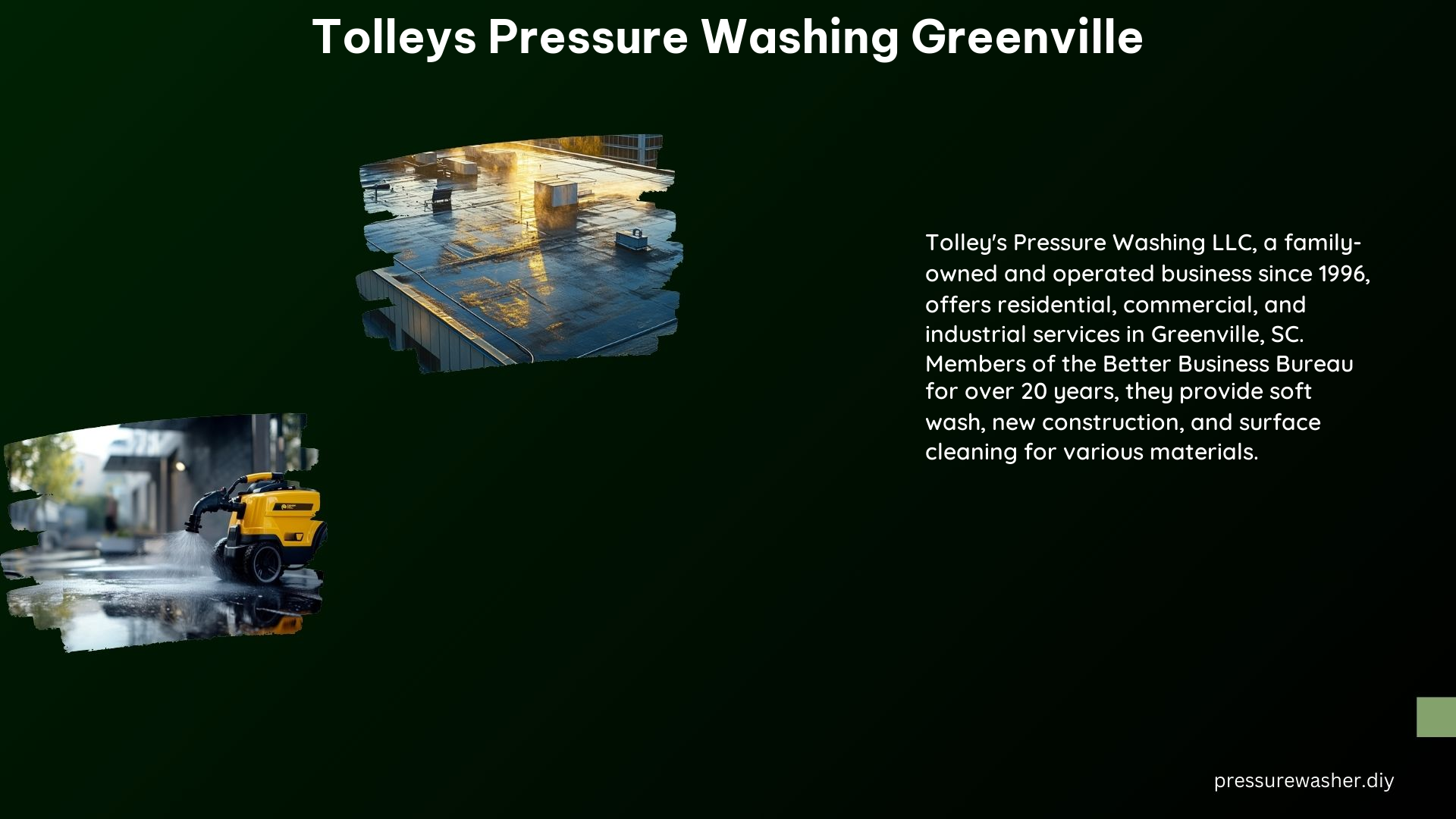 Tolleys Pressure Washing Greenville