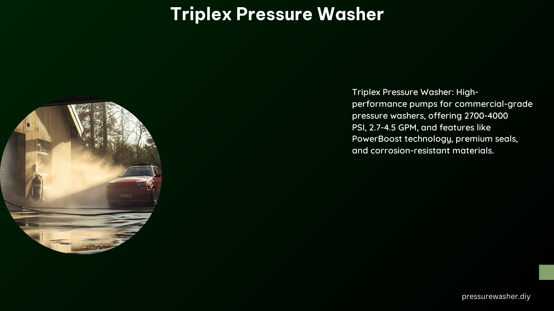 Triplex Pressure Washer