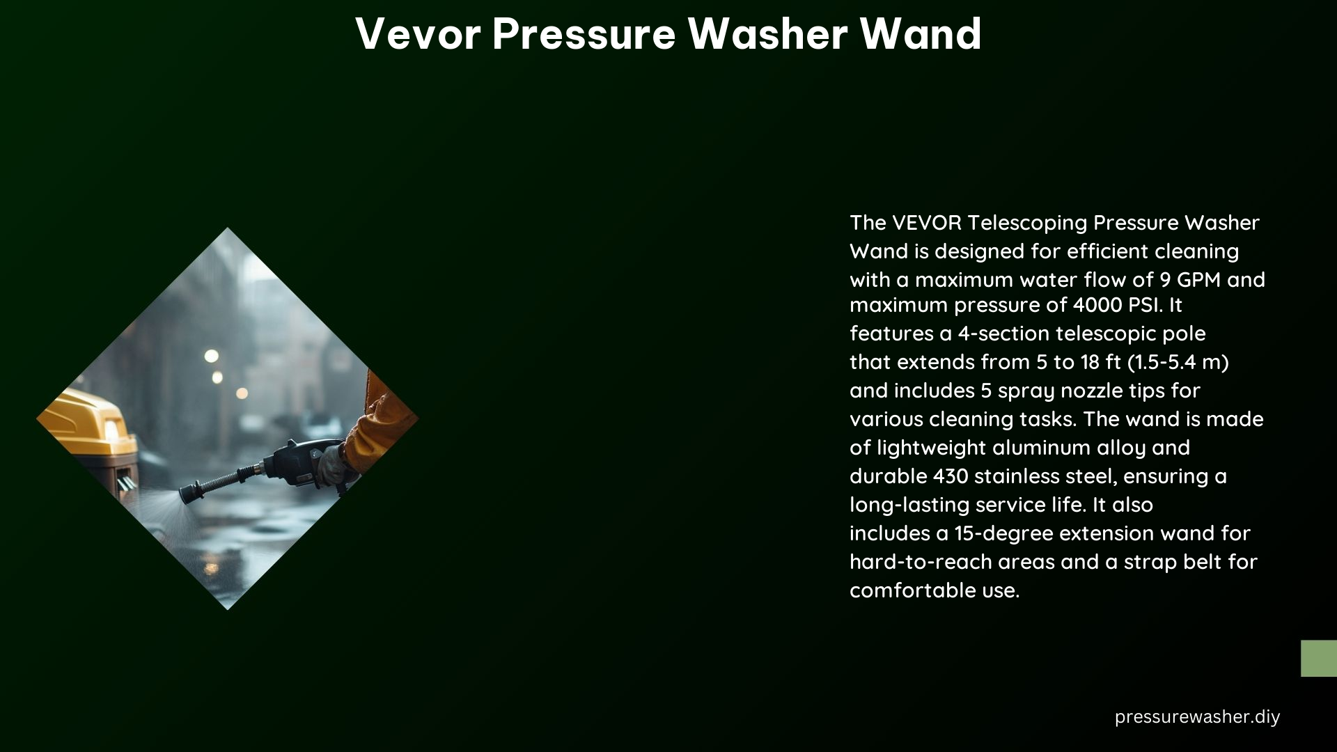 Vevor Pressure Washer Wand