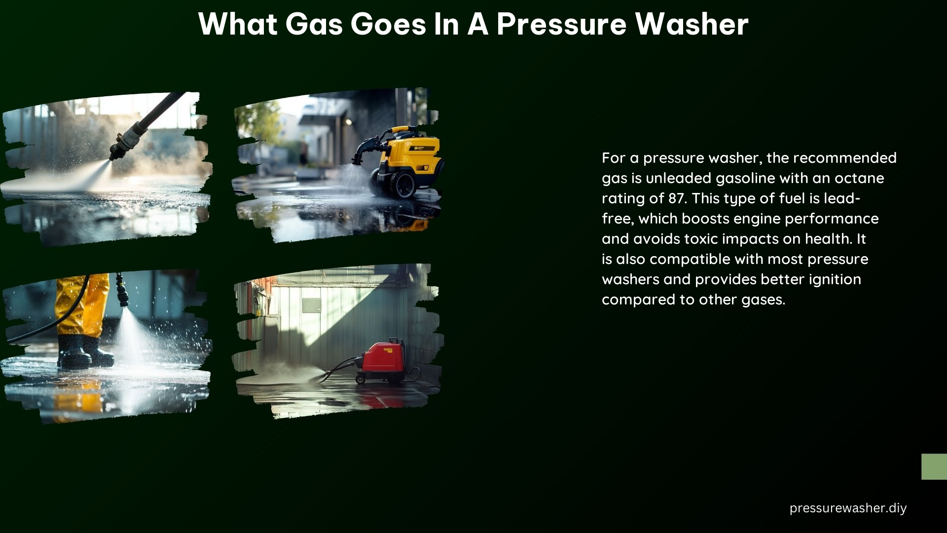 What Gas Goes in a Pressure Washer
