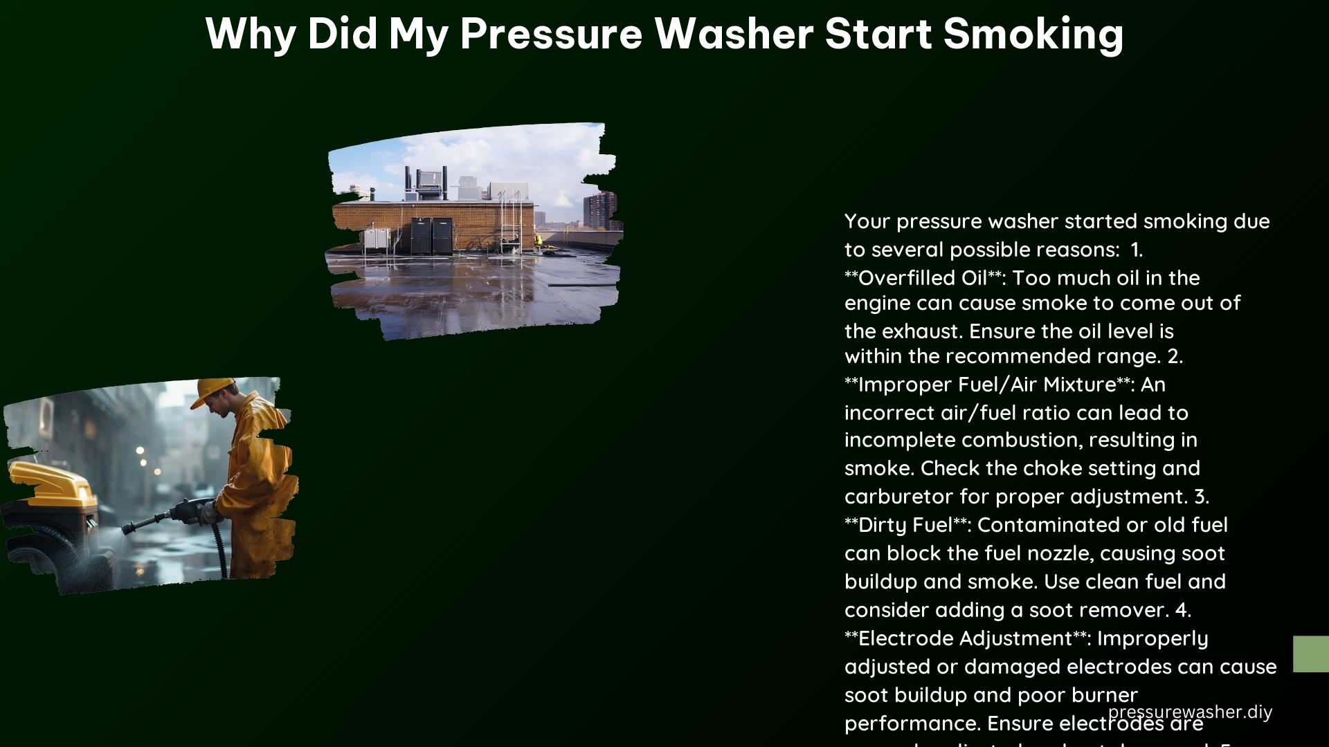 Why Did My Pressure Washer Start Smoking