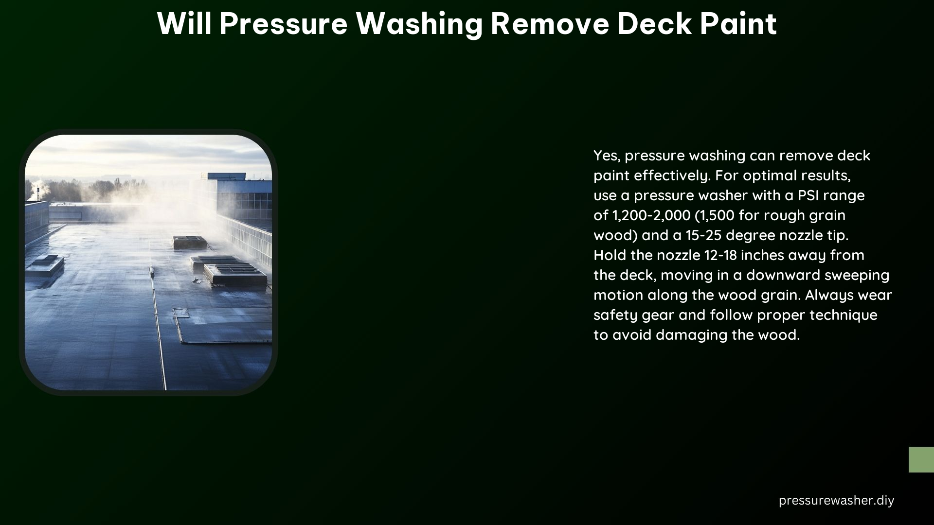 Will Pressure Washing Remove Deck Paint