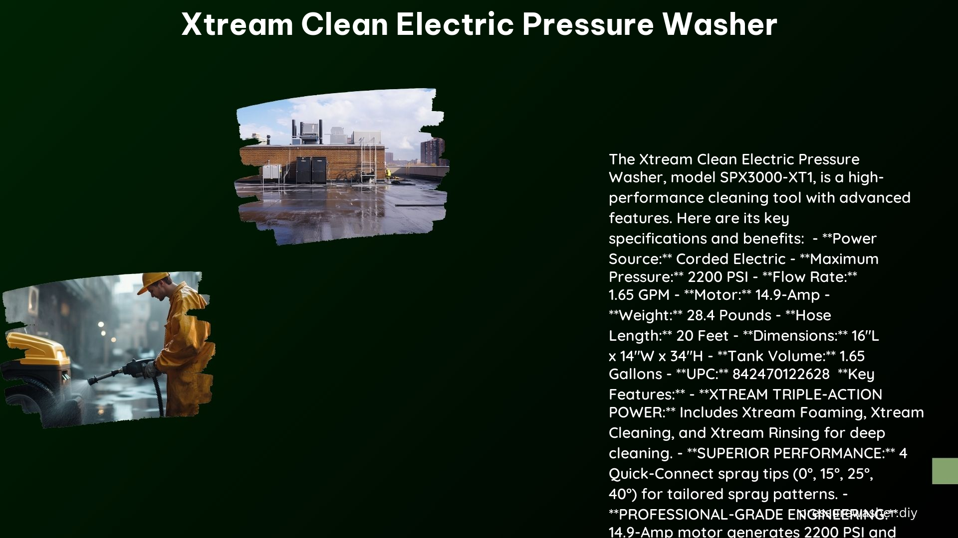 Xtream Clean Electric Pressure Washer