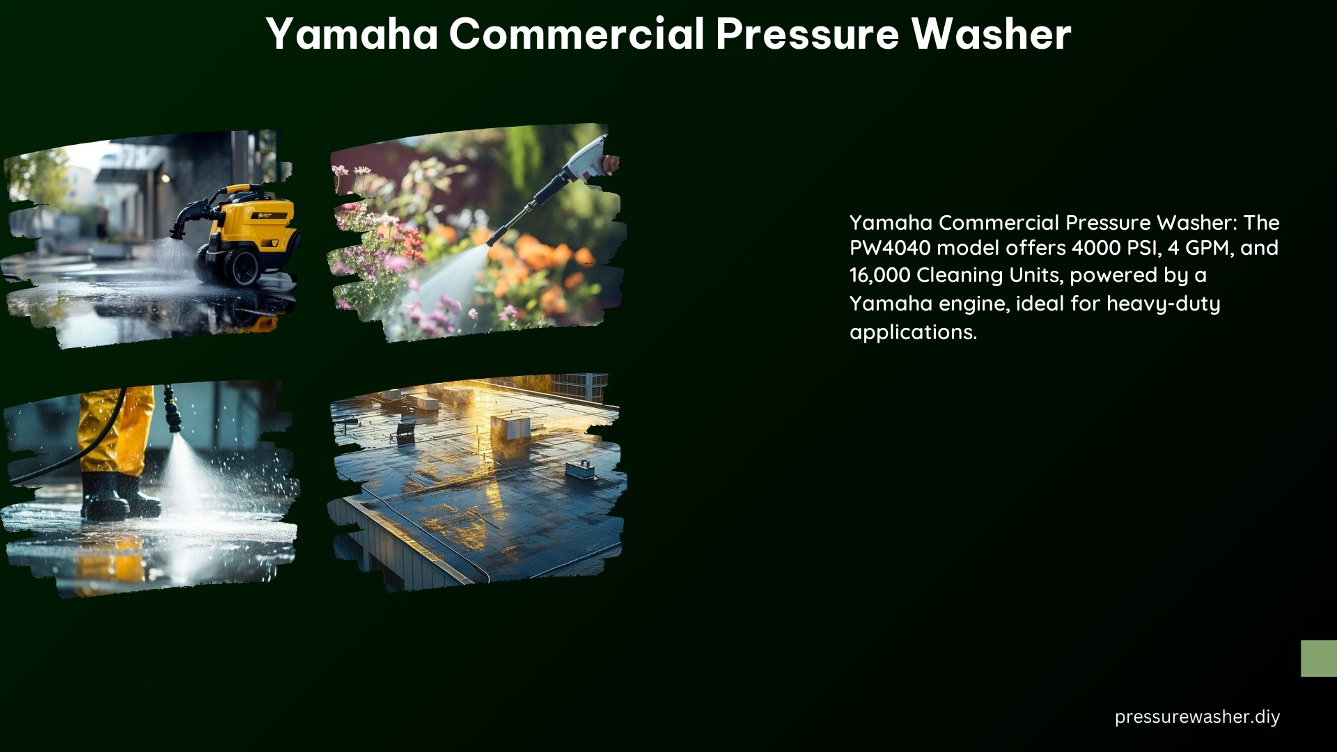 Yamaha Commercial Pressure Washer